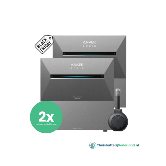 2 x Anker Solix Solarbank 3 Pro + 2 x BP2700 uitbreidingsbatterij (10,8 kWh)