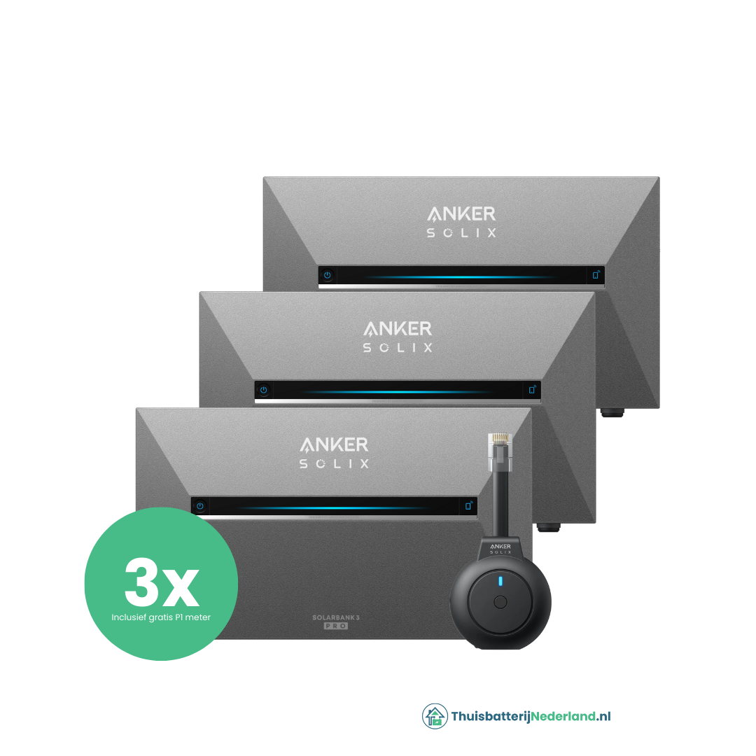 3 x Anker Solix Solarbank 3 E2700 Pro
