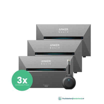 3 x Anker Solix Solarbank 3 E2700 Pro