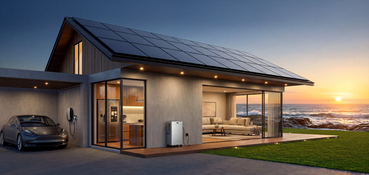 Zendure SolarFlow 3000 Mix AC+ bij woning met zonnepanelen